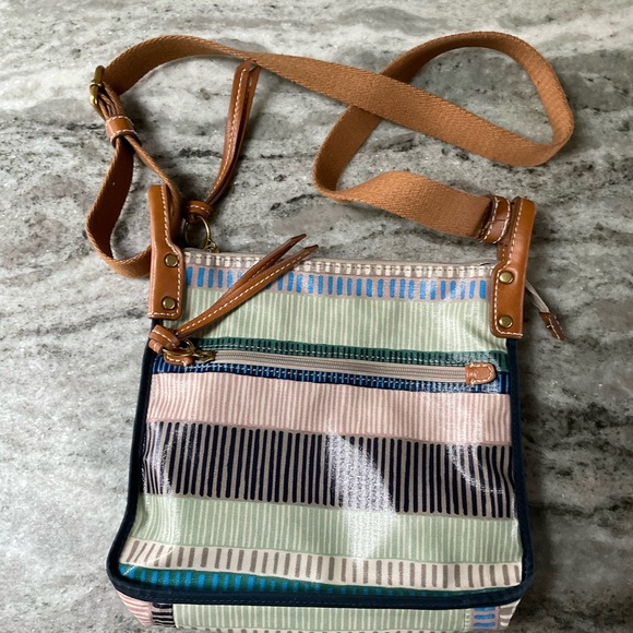 Fossil crossbody mutilcolor stripe bag - Picture 4 of 7